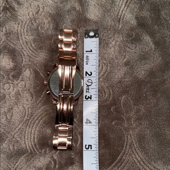 Geneva Rose Gold Women's Watch with Orange Dial - Picture 8 of 8